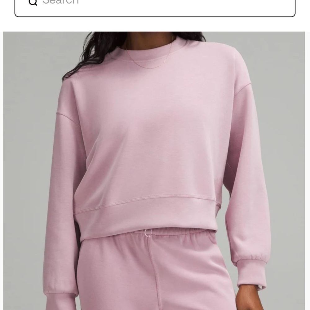lululemon athletica Pink Crew Neck Sweater